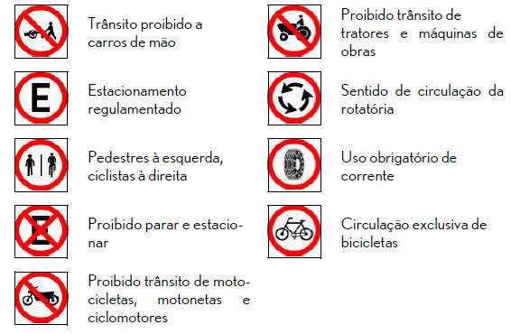 Dispositivos de segurança e instruções