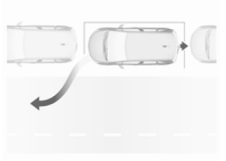 Saída de um lugar de estacionamento paralelo