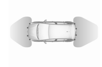 Sensores de estacionamento dianteiros e traseiros