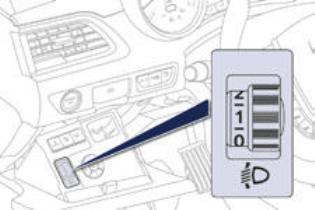 Regulação manual das luzes de halogéneo